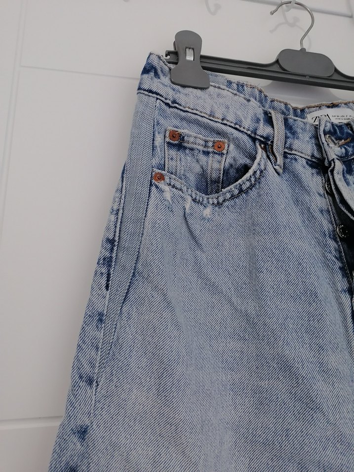 Zara Straight Denim Jean - Görsel 3