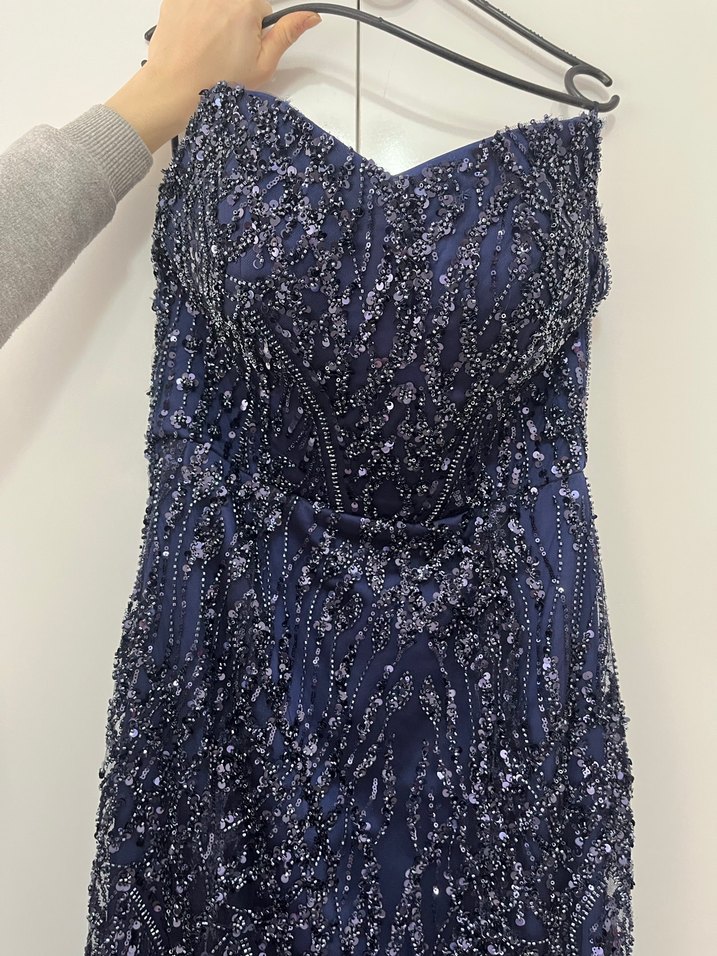 FULL TAŞ İŞLEME BALIK NİŞANLIK ABİYE ELBİSE - Görsel 2