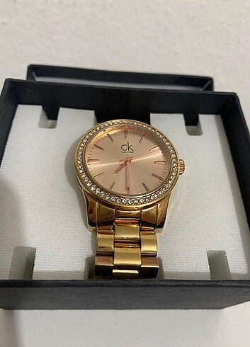 Calvin Klein Taşlı Gold Kadın Saat - Görsel 3