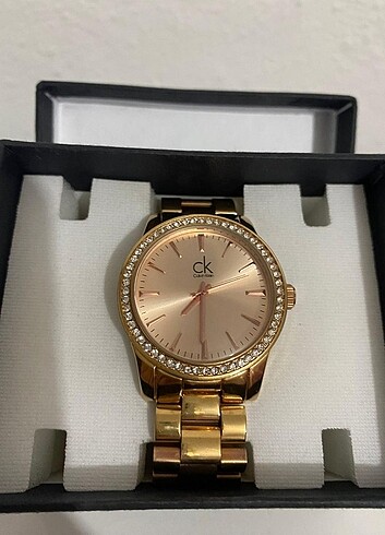 Calvin Klein Taşlı Gold Kadın Saat - Görsel 2