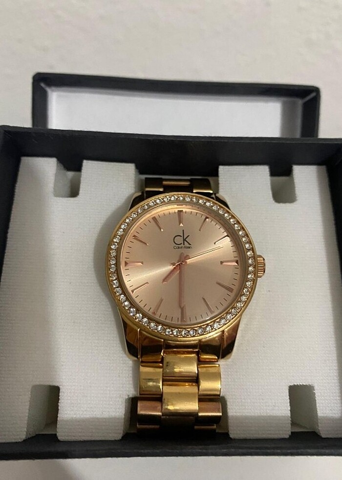 Calvin Klein Taşlı Gold Kadın Saat - Görsel 2