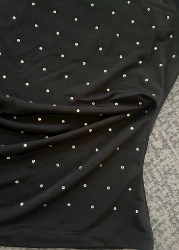 Pul Detaylı Siyah Kadın Fular - Görsel 2