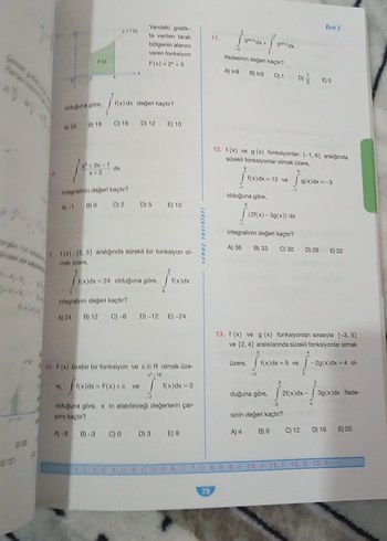  Beden YKS İntegral 2. Oturum Soru Kitabı
