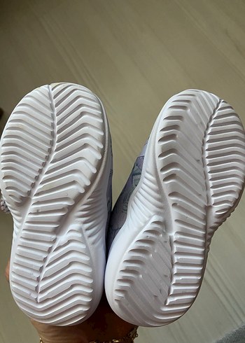 Kız Çocuk Mor Cırt Cırtlı Spor Ayakkabı - Görsel 3