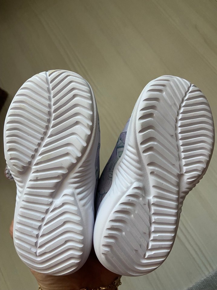 Kız Çocuk Mor Cırt Cırtlı Spor Ayakkabı - Görsel 3