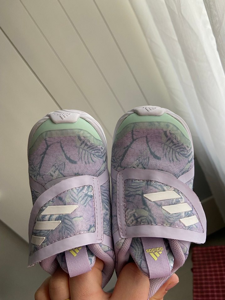 Kız Çocuk Mor Cırt Cırtlı Spor Ayakkabı - Görsel 4