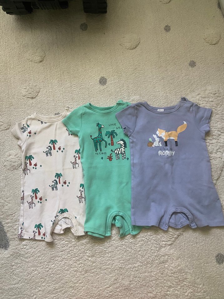 Bebek Erkek Kısa Kollu Pamuklu Body - Görsel 3