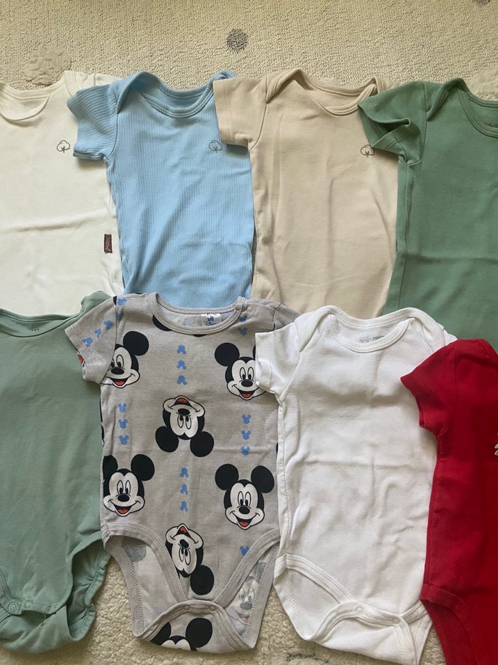 Bebek Erkek Kısa Kollu Pamuklu Body - Görsel 2