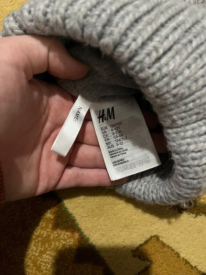 Kadın Gri Örgü Bere Ponponlu - Görsel 3