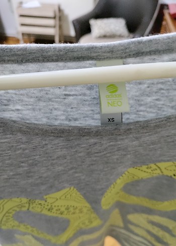 Gri Baskılı Rahat Hamile Tişörtü - Görsel 2