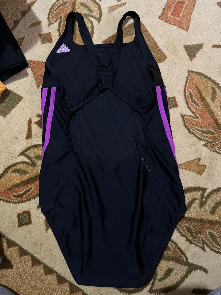 Mor Şeritli Siyah Adidas Spor Mayo - Görsel 2