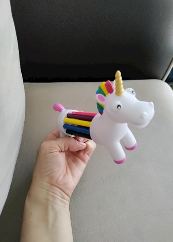 Renkli Unicorn Kalemlik Oyuncak - Görsel 2