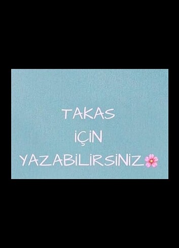 TAKAS YAPILIR ...