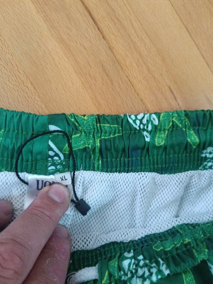 Yeşil Bağcıklı Erkek Mini Deniz Şortu - Görsel 3