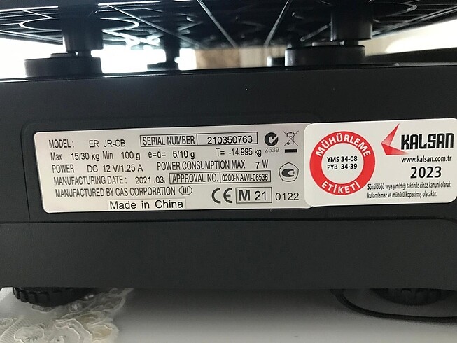 CAS ER JR 30 KG DİJİTAL TERAZİ