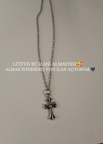 Chrome hearts haç kolye - Görsel 2