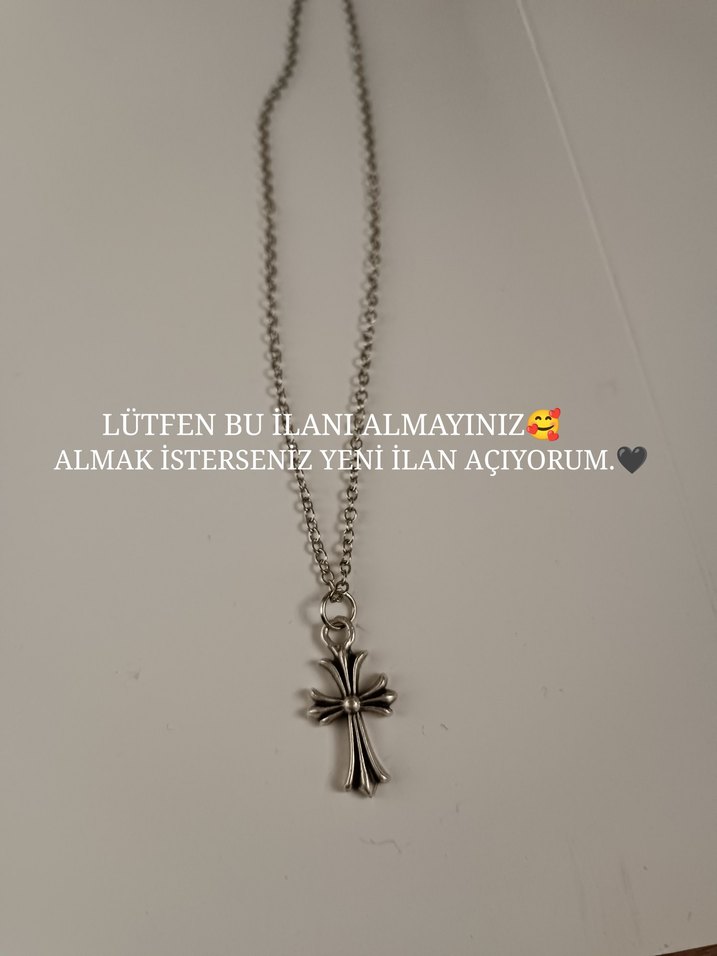 Chrome hearts haç kolye - Görsel 2
