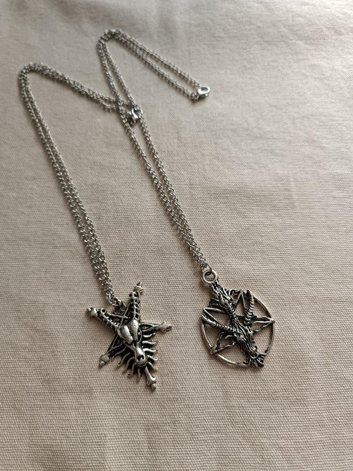 baphomet kolye - Görsel 2