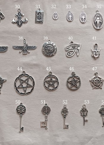 Aesthetic y2k kolye Chrome hearts haç kolye - Görsel 2