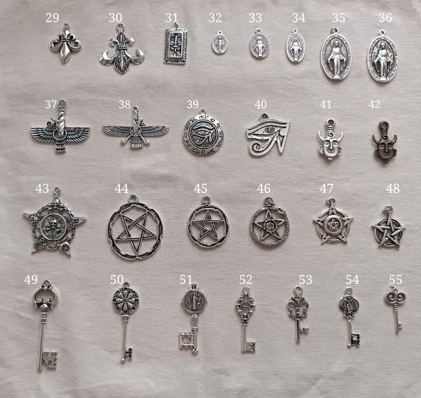 Aesthetic y2k kolye Chrome hearts haç kolye - Görsel 2