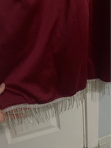 40 Beden bordo Renk Abiye