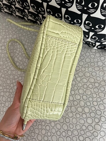 Beden yeşil Renk Stradivarius açık yeşil çanta