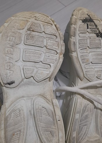 36 Beden beyaz Renk Balenciaga Beyaz Platform Topuklu Spor Ayakkabı