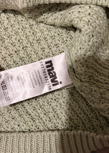 yeşil Kadın Örgü Kazak - Görsel 2