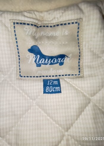 Bej kız Çocuk Düğmeli Polar Kaban - Görsel 8