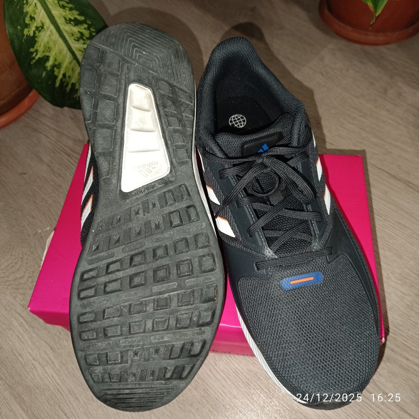 Siyah Elastik Bağcıklı Erkek Spor Ayakkabı - Görsel 4