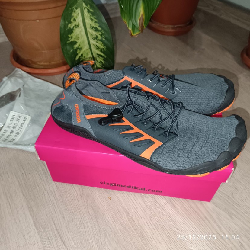 Gri Bağcıklı Erkek Su Ayakkabısı - Görsel 2