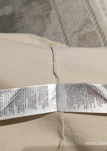 Bej Düğmeli Pamuklu Kadın Gömlek - Görsel 7