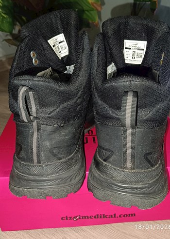 Siyah Erkek Biker Botları Velcro Kapamalı - Görsel 7