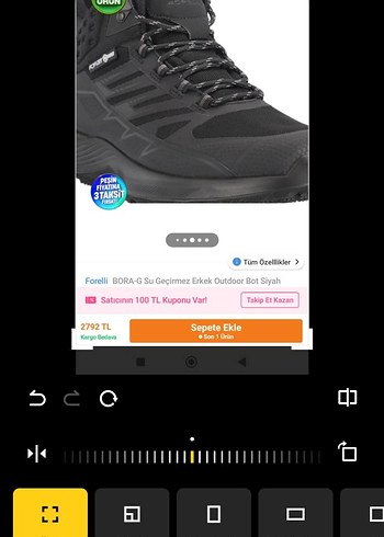 Siyah Erkek Biker Botları Velcro Kapamalı - Görsel 2