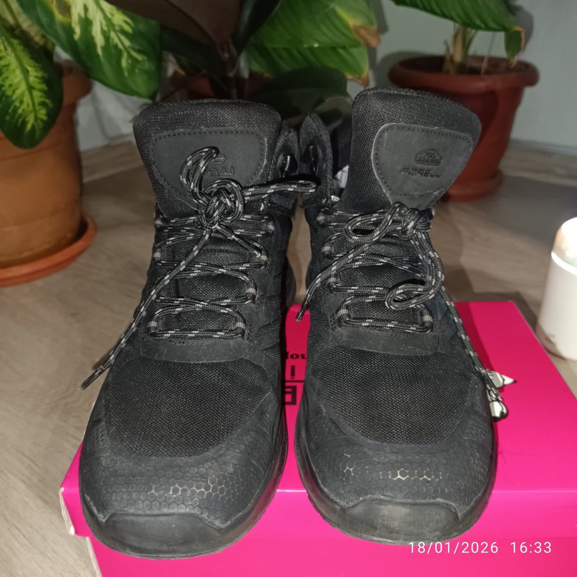 Siyah Erkek Biker Botları Velcro Kapamalı - Görsel 4