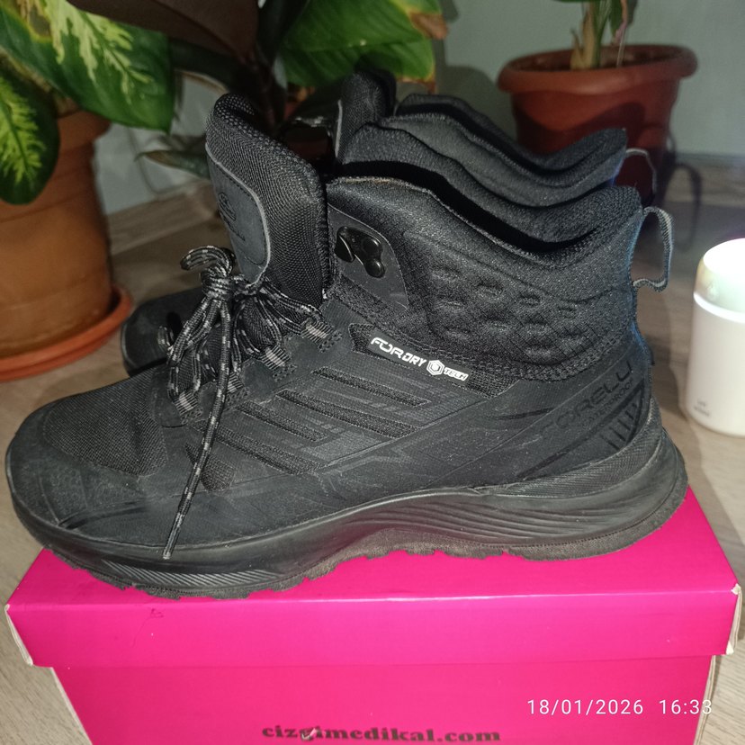 Siyah Erkek Biker Botları Velcro Kapamalı - Görsel 5