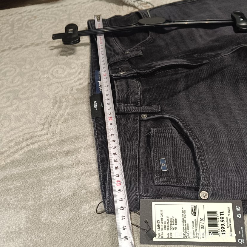 Siyah Regular Fit Denim Erkek Jean - Görsel 3