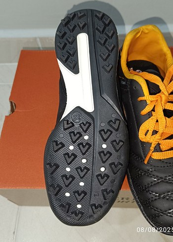 Diğer Siyah Turuncu Erkek Futbol Ayakkabısı Velcro