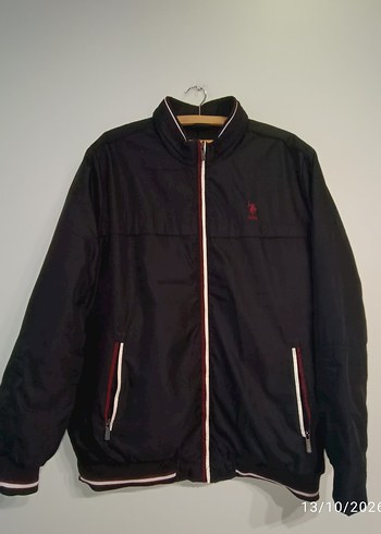 U.S Polo Assn. Siyah Seritli Spor Ceket