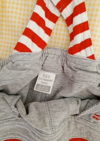 Gri Erkek Bebek Nakışlı Kısa Tulum - Görsel 3