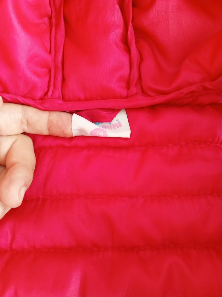 Kız Çocuk Kapüşonlu Pembe Yelek - Görsel 3