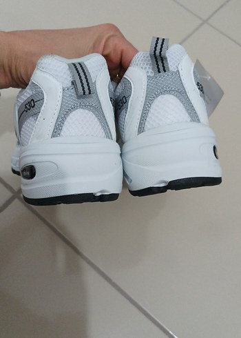 37,5 Beden Beyaz Gri Spor Kadın Sneakers