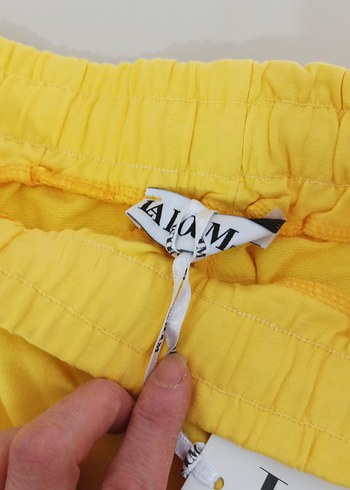 Sarı Fermuarlı Rahat Erkek Şort - Görsel 4