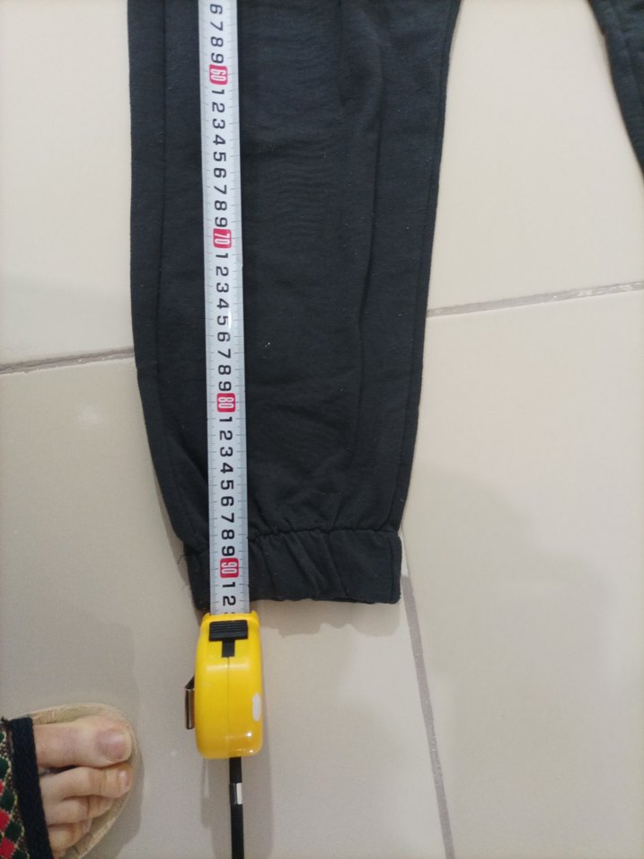 Siyah Baskılı Rahat erkek  Eşofman Altı - Görsel 4