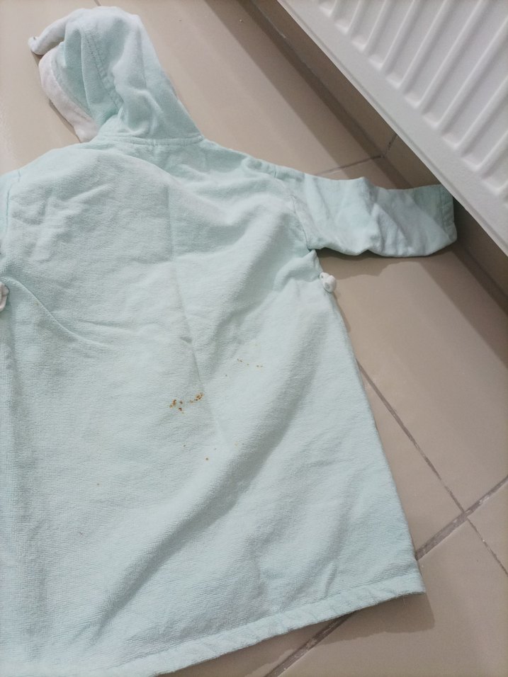 Kapüşonlu Baskılı Erkek Bornoz Seti - Görsel 4