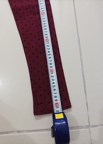 Bordo Esnek Kız Tayt - Görsel 4