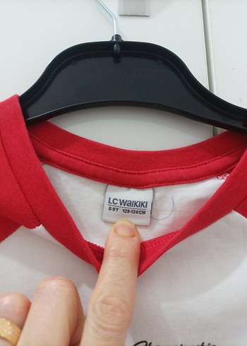 Kız Çocuk Kırmızı Kısa Kollu Tişört - Görsel 2