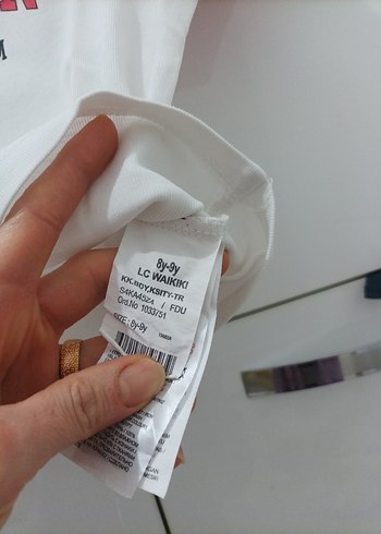 Kız Çocuk Kırmızı Kısa Kollu Tişört - Görsel 3