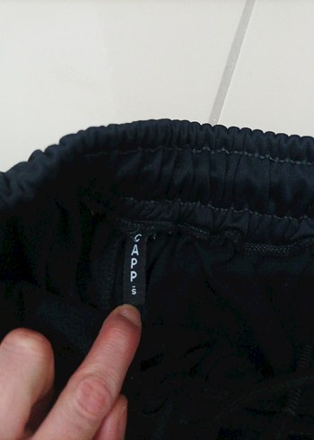 Erkek Siyah Fermuarlı Jogger Eşofman Altı - Görsel 4