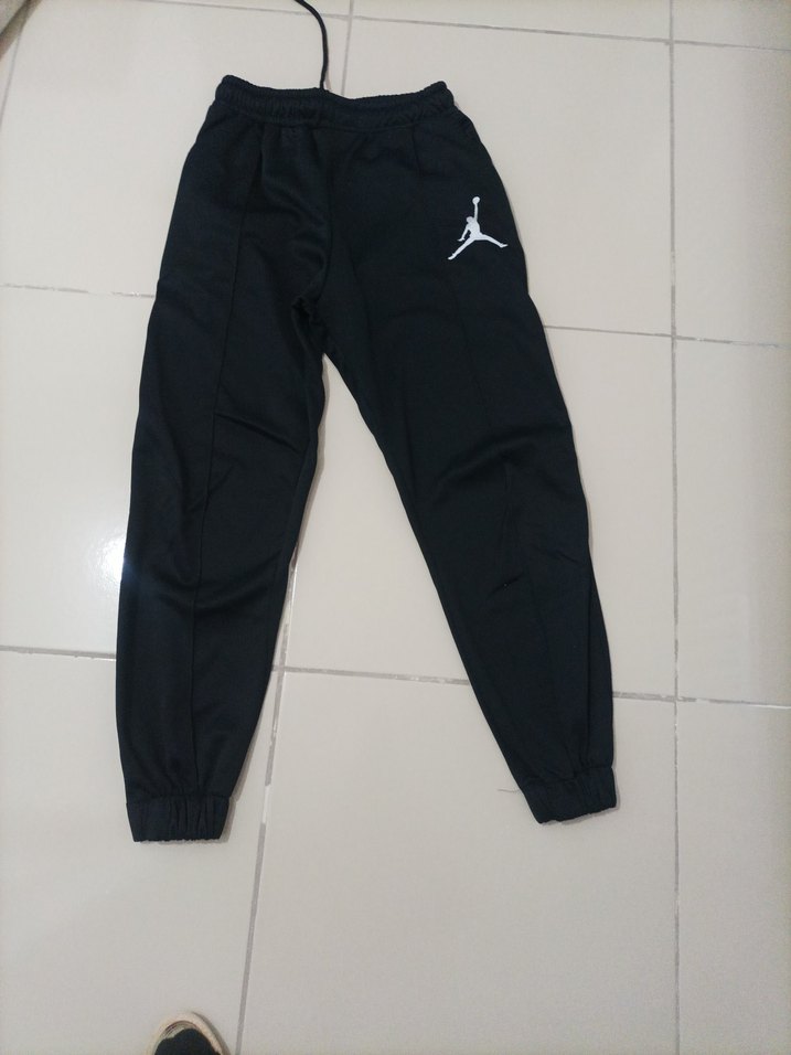 Erkek Siyah Fermuarlı Jogger Eşofman Altı - Görsel 2